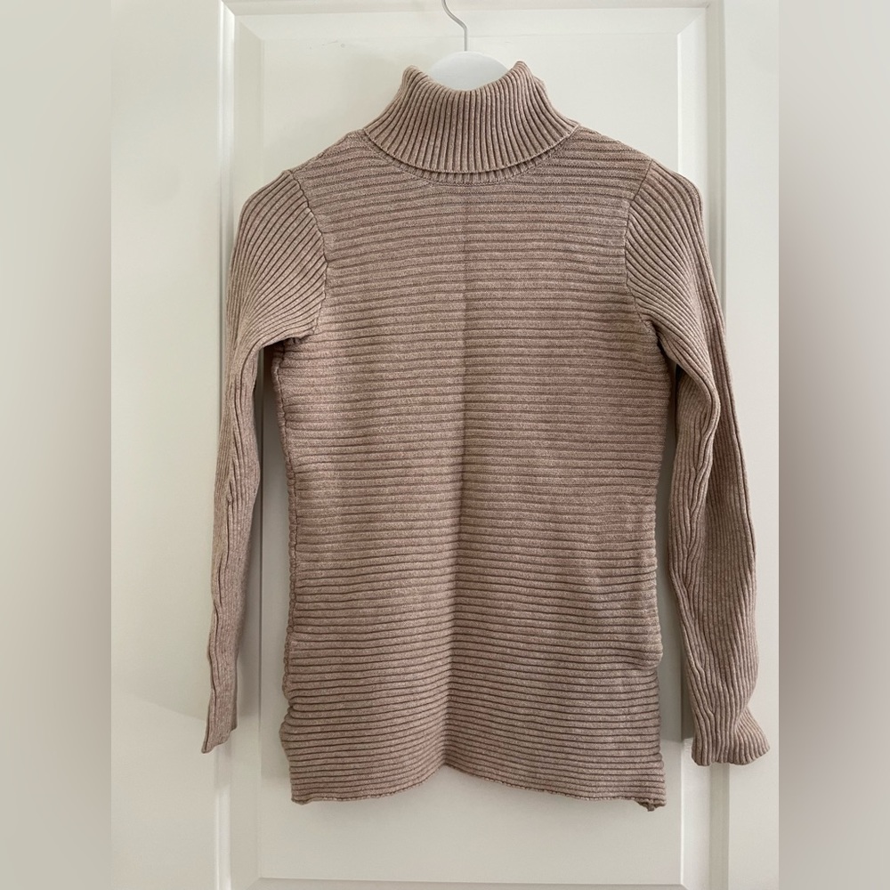 Oatmeal turtleneck sweater